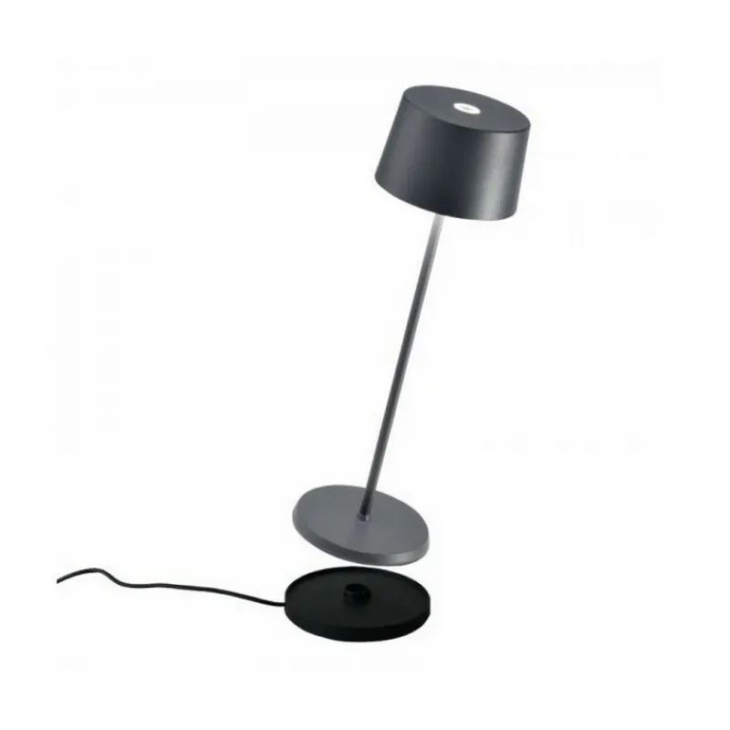 Lampes Et Suspensions<Zafferano Lampe Olivia Grise 11 x 35 cm,