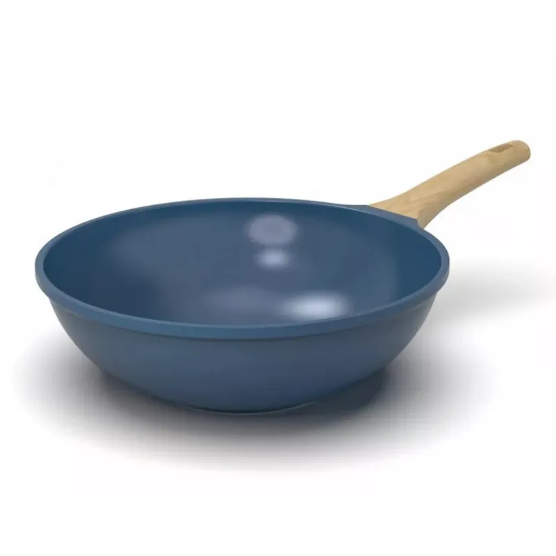 Woks | Sauteuses Anti-Adhérentes<COOKUT L'Incroyable Wok Bleu Myrtille,