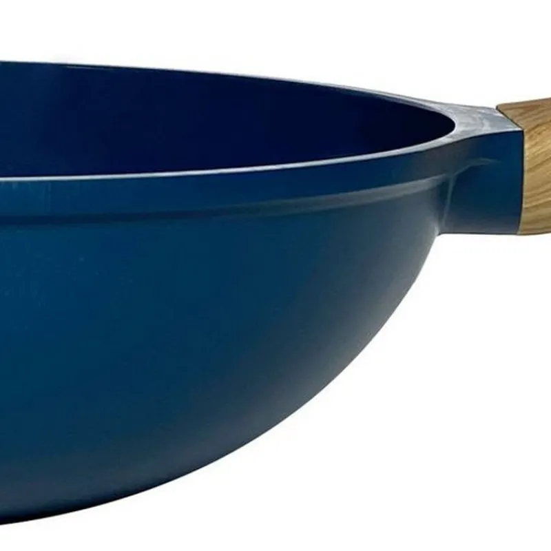 Woks | Sauteuses Anti-Adhérentes<COOKUT L'Incroyable Wok Bleu Myrtille,