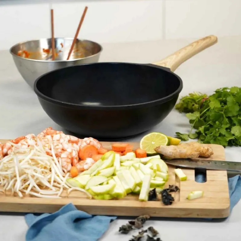 Woks | Sauteuses Anti-Adhérentes<COOKUT L'Incroyable Wok Graphite,