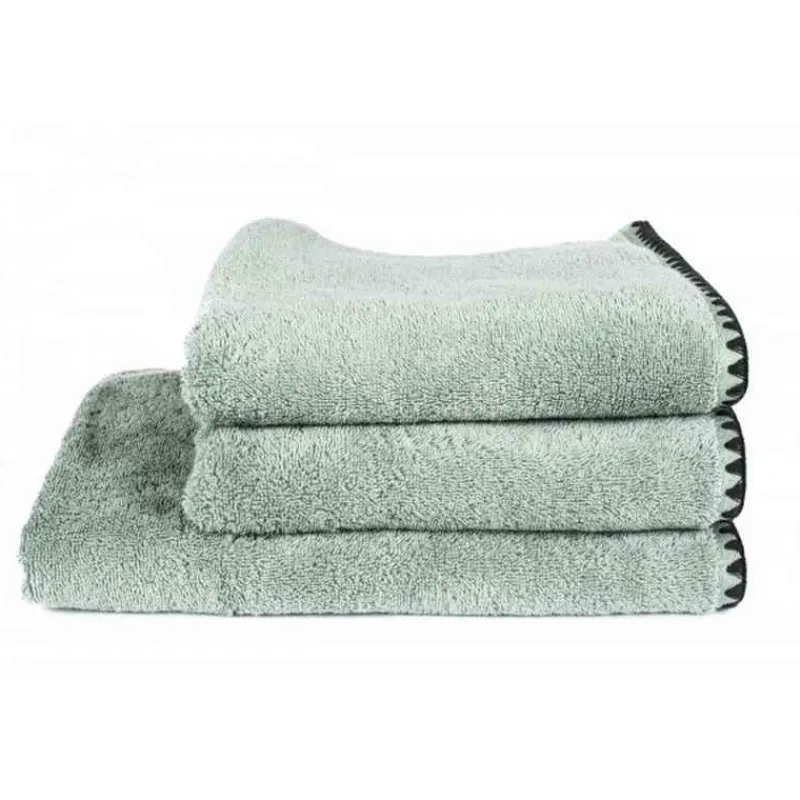 Serviettes<HAOMY TEXTILE Linge de toilette Issey céladon, Haomy