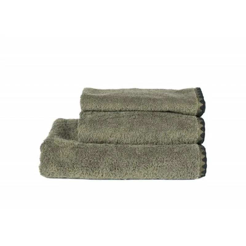 Serviettes<HAOMY TEXTILE Linge de toilette Issey Kaki, Haomy