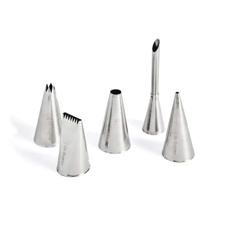 Douilles Et Poches À Douille<DE BUYER Lot de 5 douilles inox assorties,