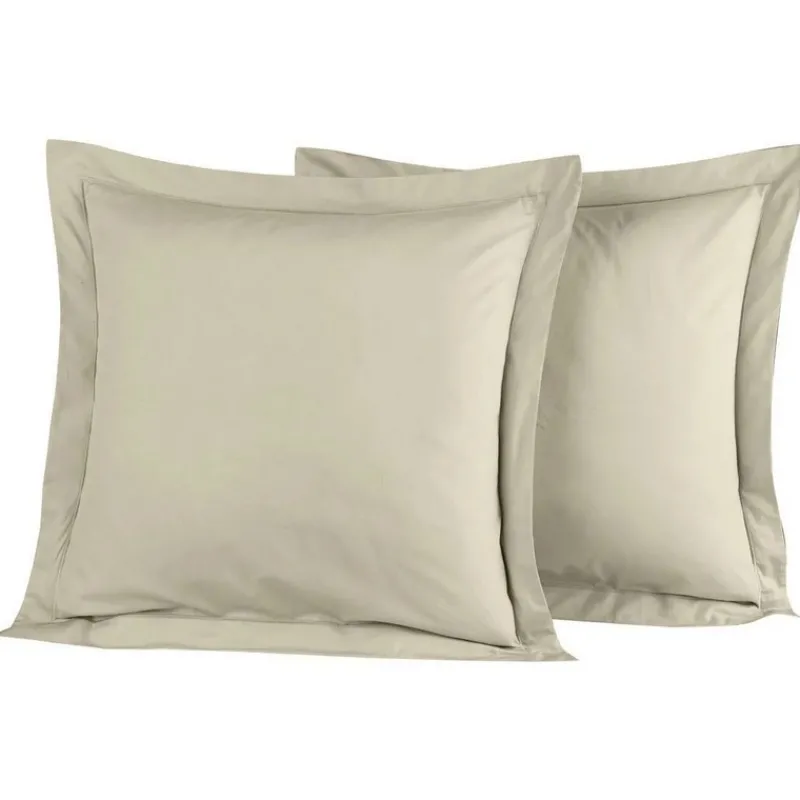 Housses De Couette, Parures<SENSEI Lot de 2 taies d'oreiller Soft Percale Ficelle,