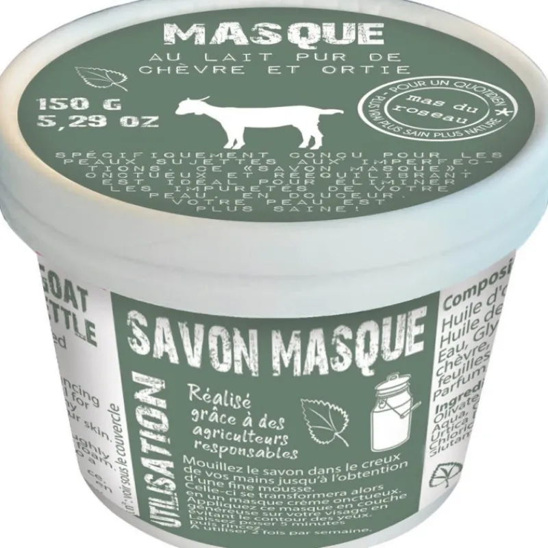Les Soins | Coin Lavabo<mas du roseau Masque lait pur de Chèvre et ortie,