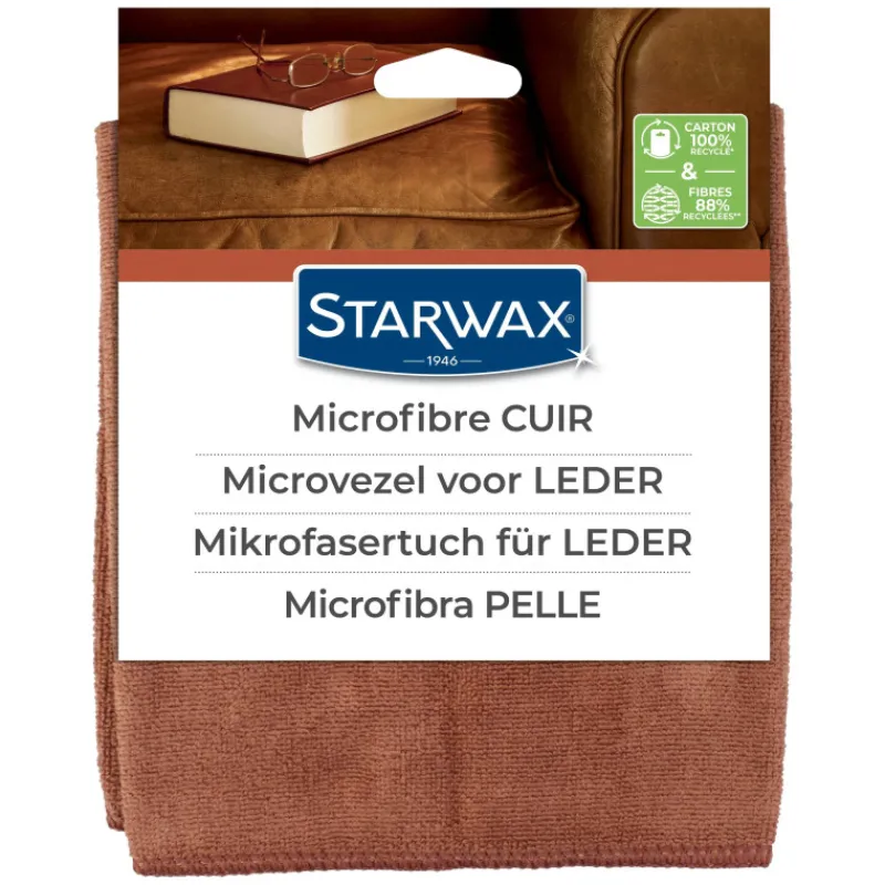 Brosserie<STARWAX Microfibre spécial cuir,