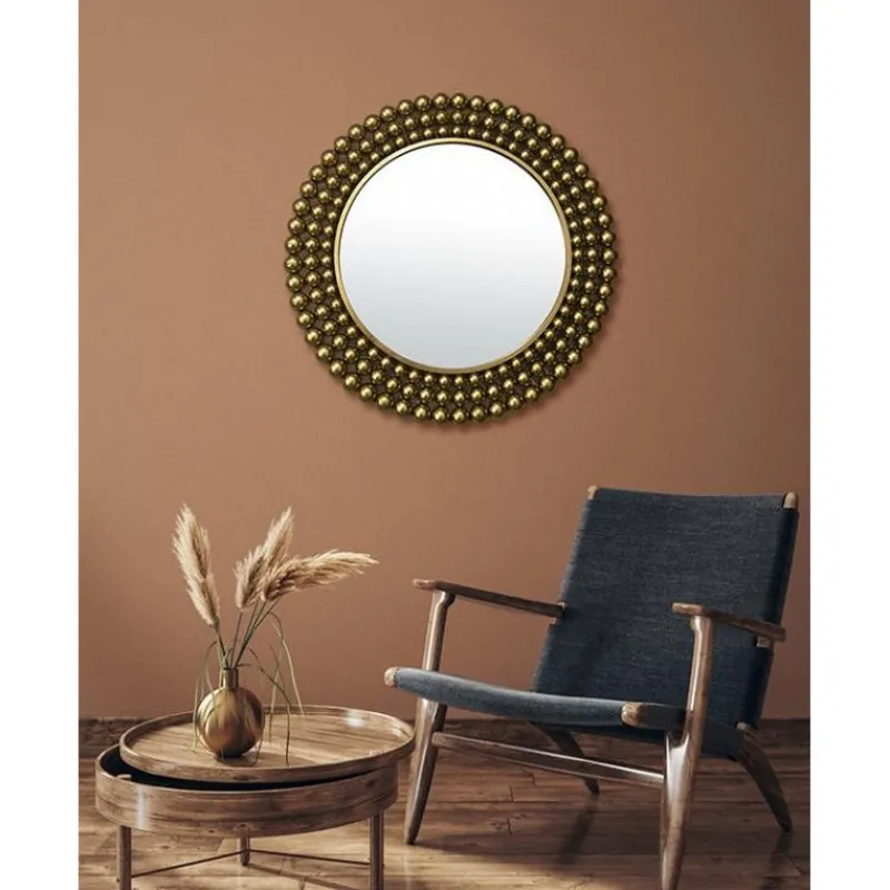 Miroirs Et Trumeaux<EMDE Miroir 70 cm Métal doré Boules, Emdé