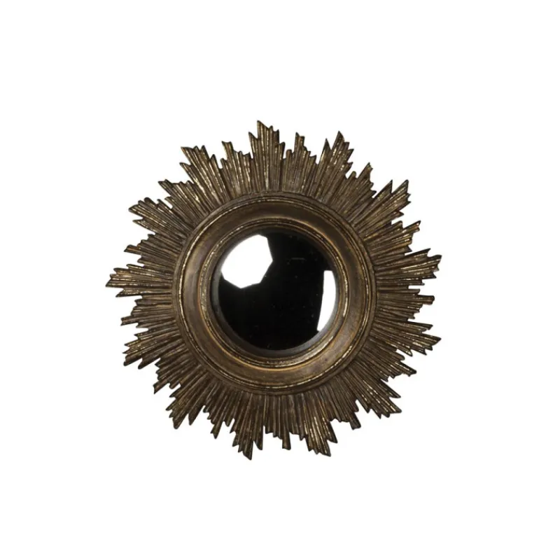 Miroirs Et Trumeaux<Chehoma Miroir convexe Soleil doré antique,