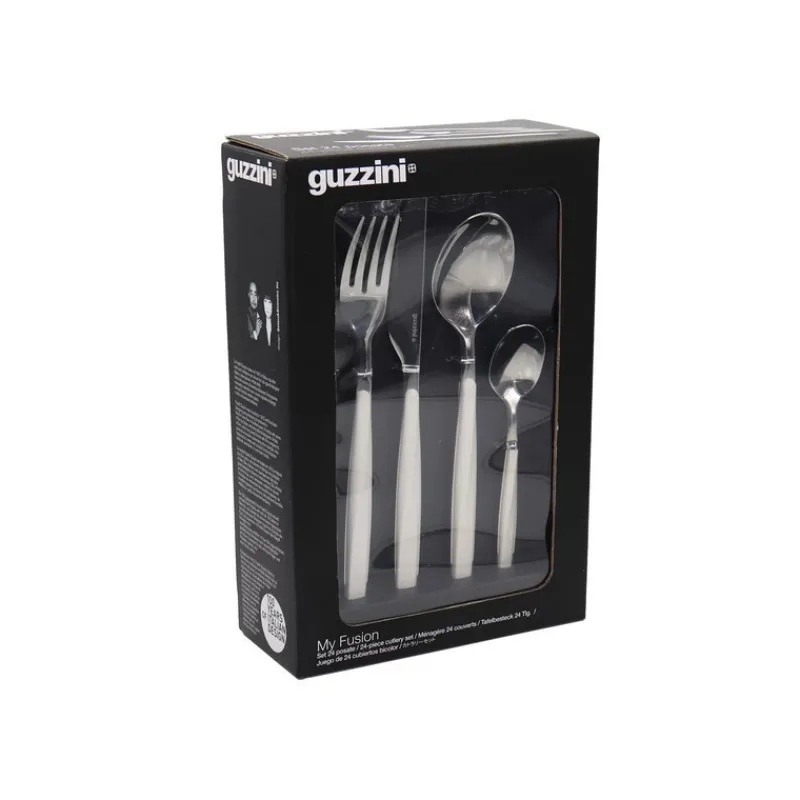 Ménagères Couverts<GUZZINI Ménagère 24 pièces My Fusion Blanc,