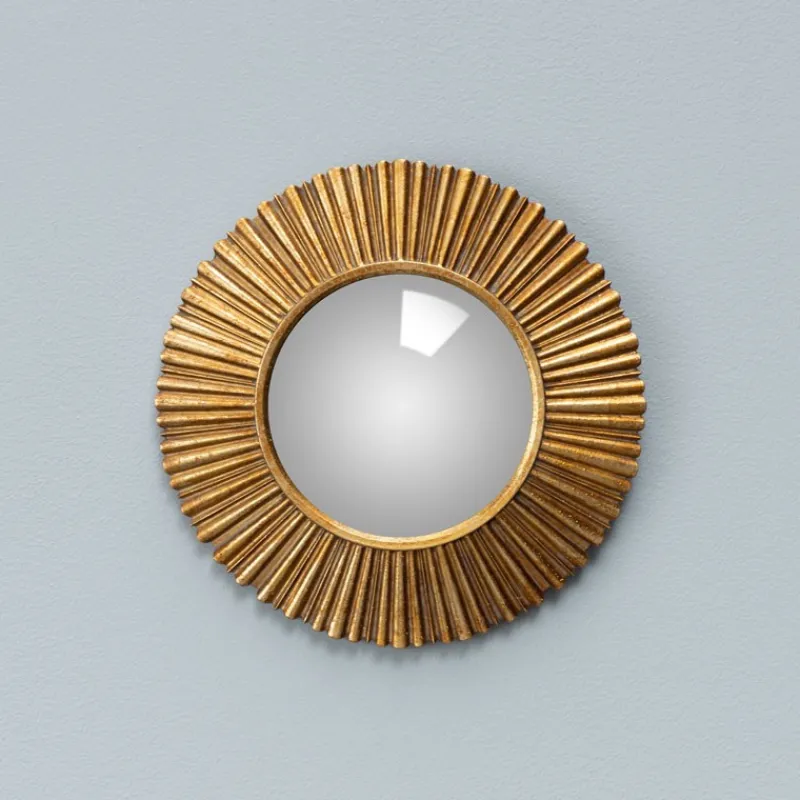 Miroirs Et Trumeaux<Chehoma Petit miroir convexe doré Sanctus,