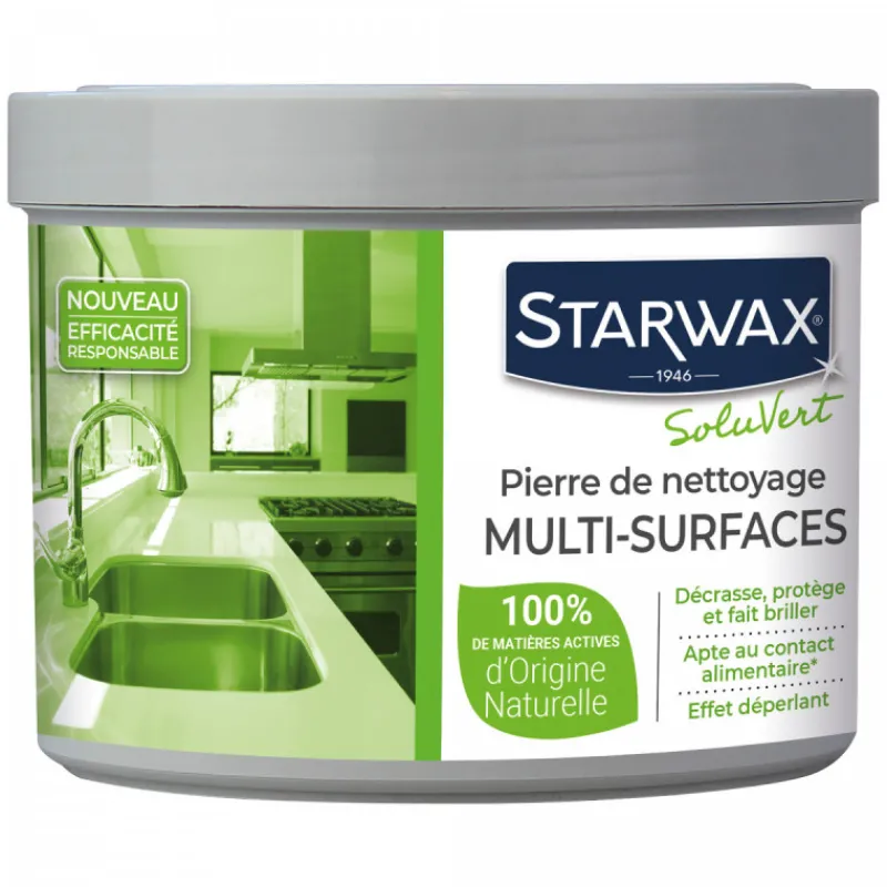 Écologiques | Cuisine<STARWAX Pierre de nettoyage multi-surfaces soluvert,