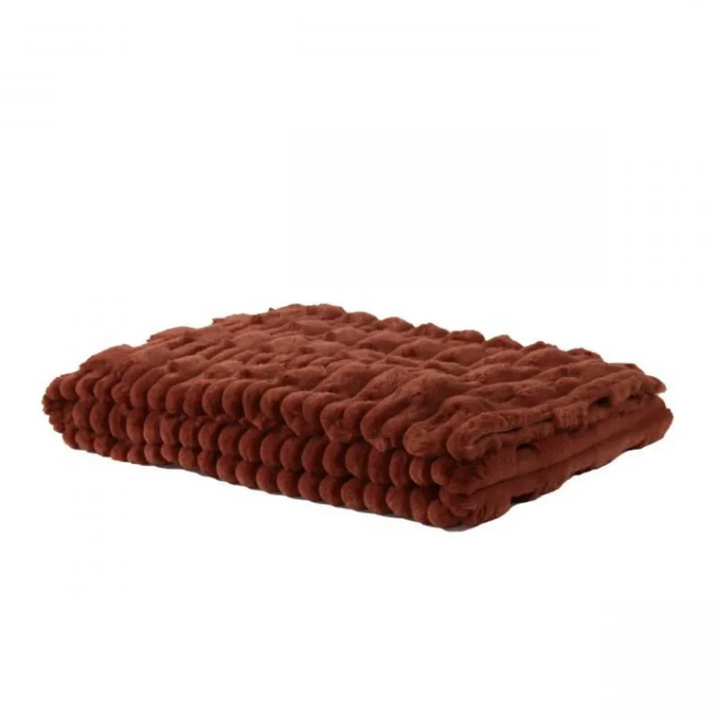 Plaids Et Couvre-Lits<Sud Etoffe Plaid Eclat Bois de Rose,