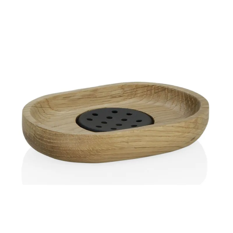 Coin Lavabo<Andrea House Porte Savon en bois de Chêne,