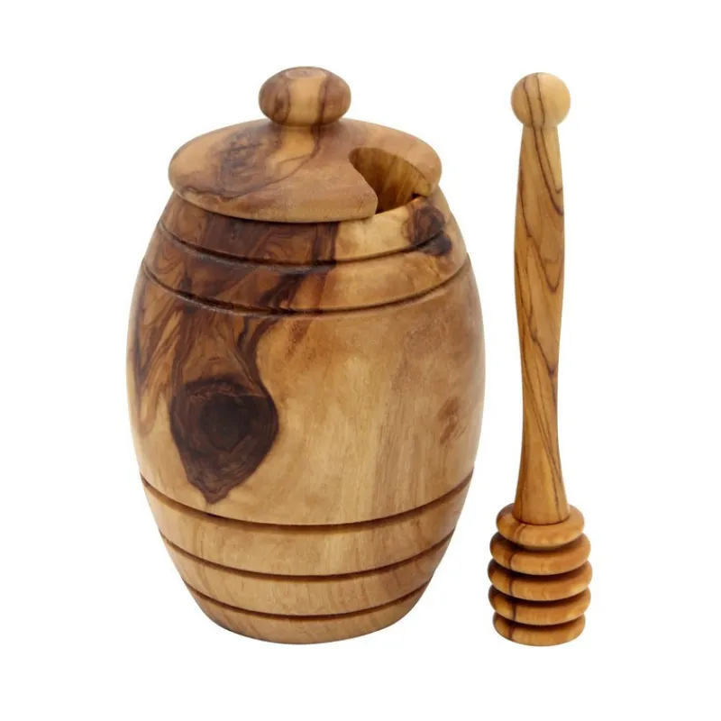 Ustensiles En Bois<Chevalier diffusion Pot à Miel avec cuillère en Olivier,