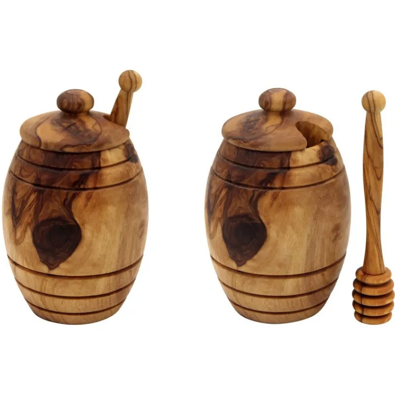 Ustensiles En Bois<Chevalier diffusion Pot à Miel avec cuillère en Olivier,