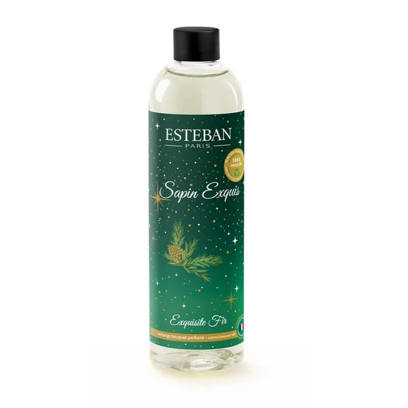 Parfums D'Intérieur<ESTEBAN Recharge de bouquet parfumé 250ml Sapin Exquis,