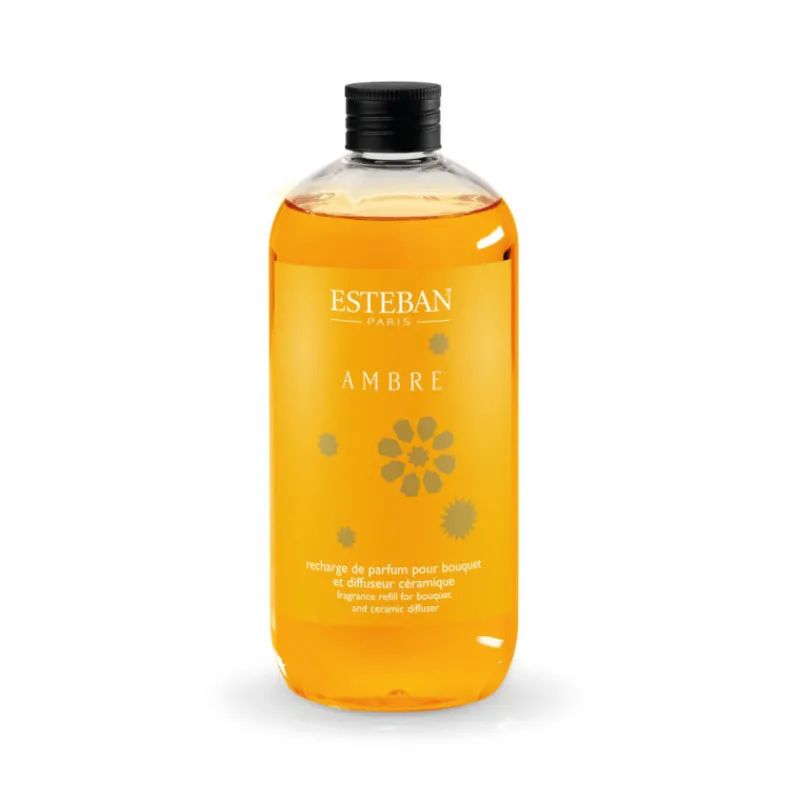 Parfums D'Intérieur<ESTEBAN Recharge de parfum bouquet parfumé 500 ml Ambre, Estéban