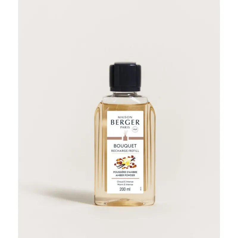 Parfums D'Intérieur<MAISON BERGER Recharge pour bouquet parfumé Poussière d'ambre,