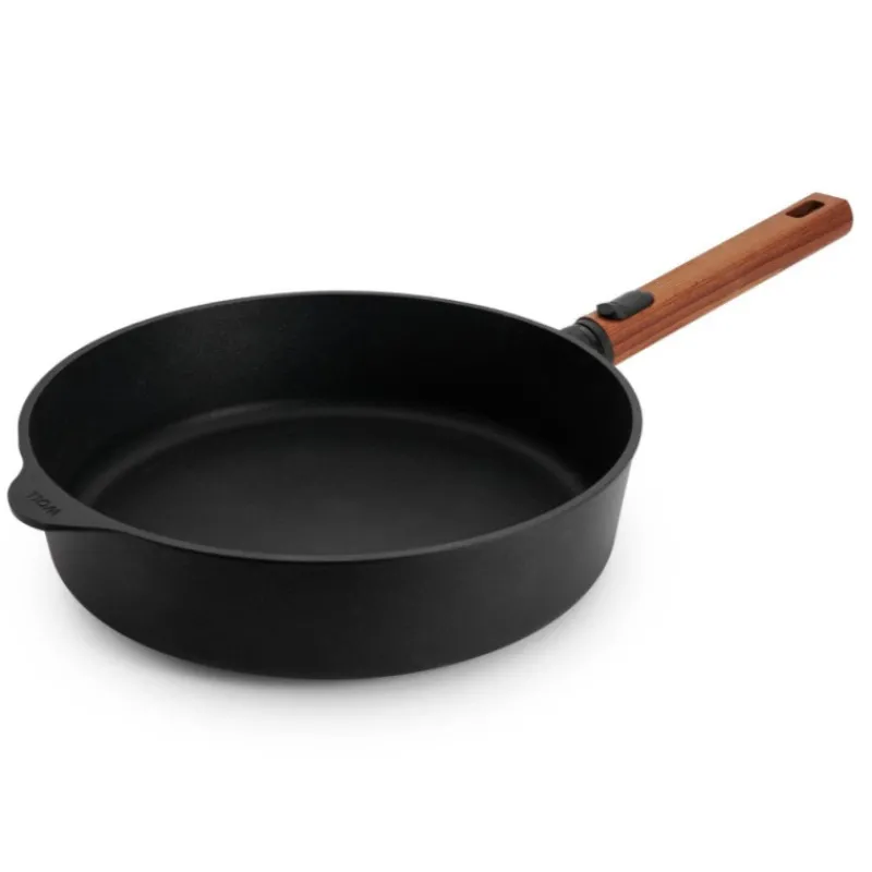 Sauteuses Anti-Adhérentes<Woll Sauteuse en fonte Eco Logic Bois,