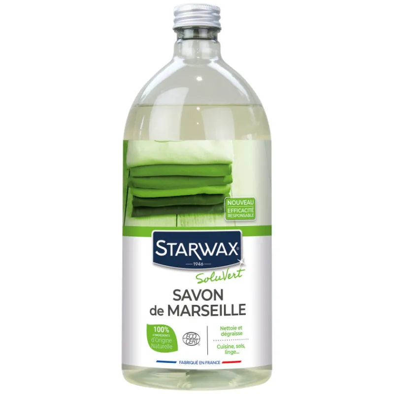 Écologiques | Sols<STARWAX Savon de Marseille liquide 1 L Soluvert,