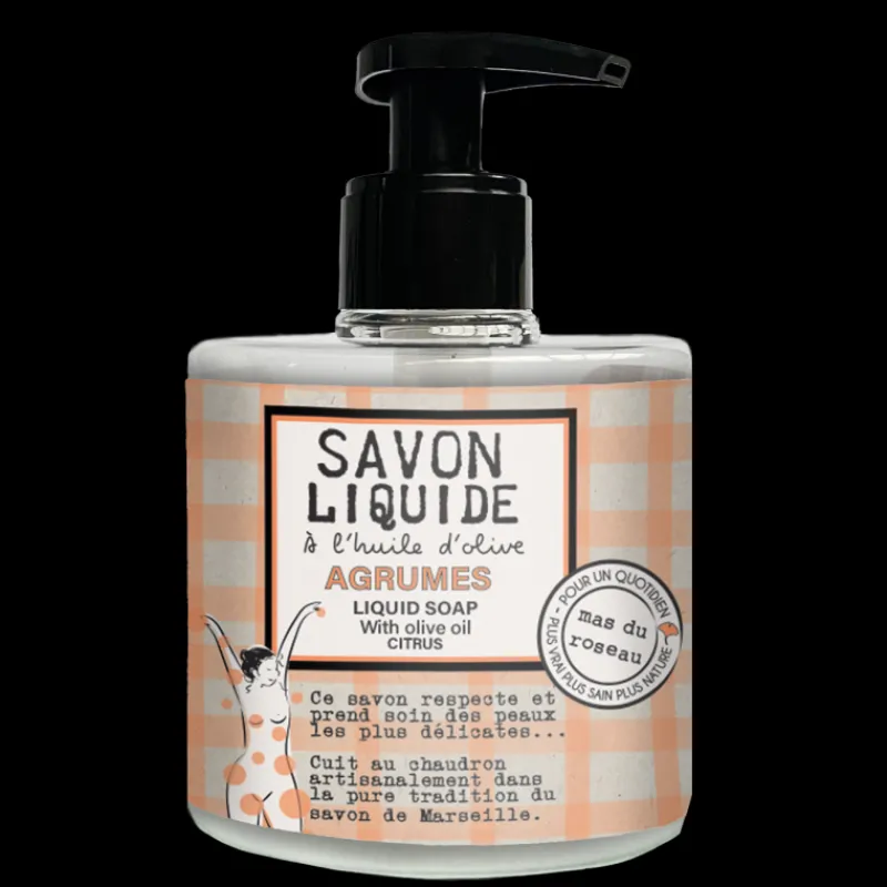 Les Soins<mas du roseau Savon Liquide Agrumes,