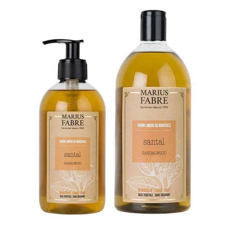 Les Soins | Coin Lavabo<Marius Fabre Savon liquide de Marseille Santal,