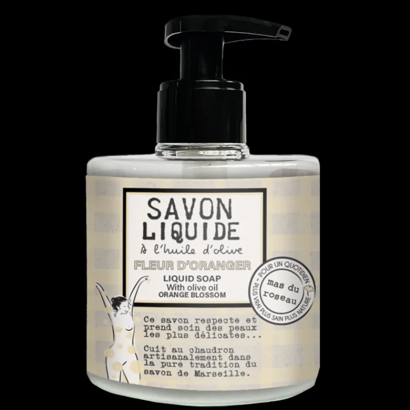 Les Soins<mas du roseau Savon Liquide Fleur d'Oranger,