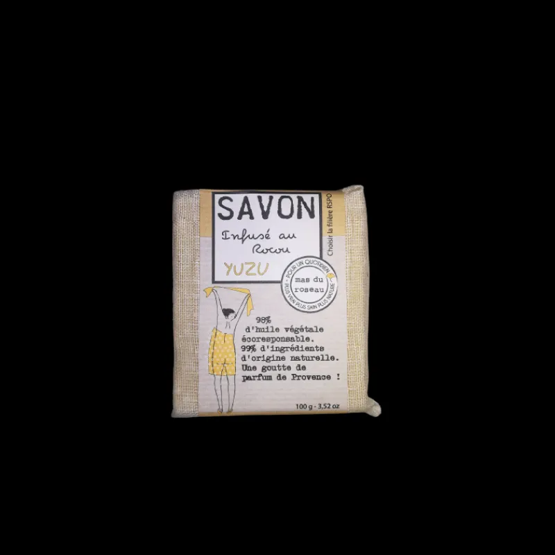 Les Soins | Coin Lavabo<mas du roseau Savon parfumé coloré Yuzu,