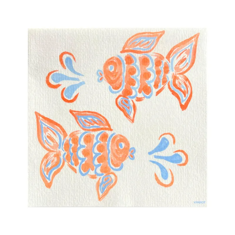 Serviettes En Papier<Françoise PAVIOT Serviettes en papier gm Poisson Ange,