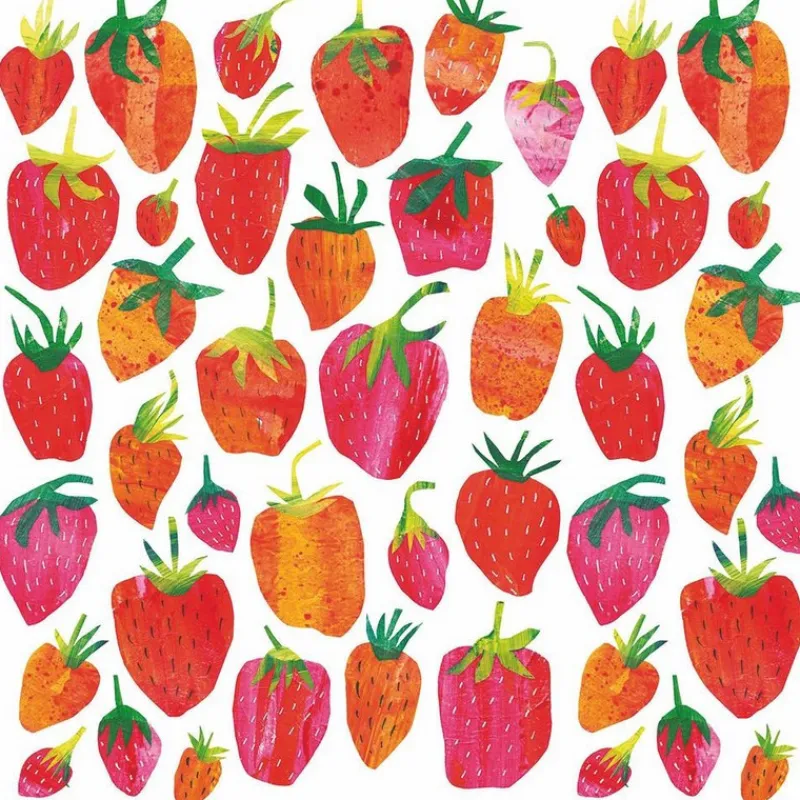 Serviettes En Papier<PaperProduct Design 20 serviettes en papier Strawberry,