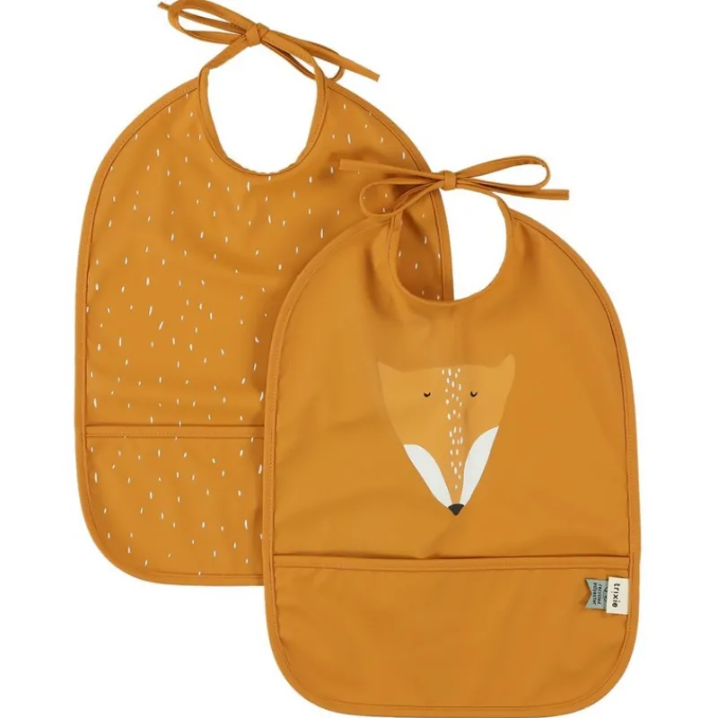 Le Textile Pour Enfant<Trixie Set 2 bavoirs imperméables Mr Fox,