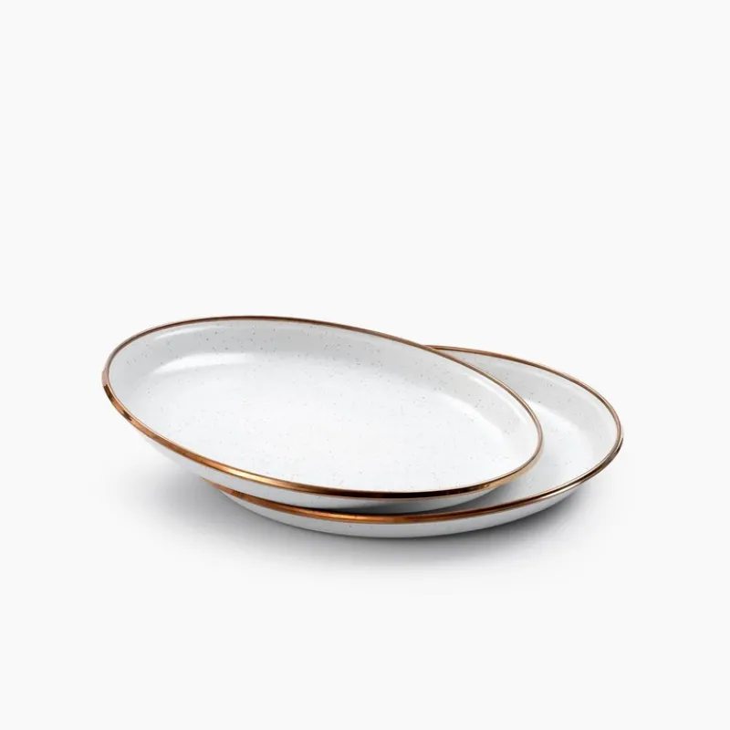 Les Assiettes Dessert | Les Assiettes Plates<Barebones Set de 2 Assiettes en Email,