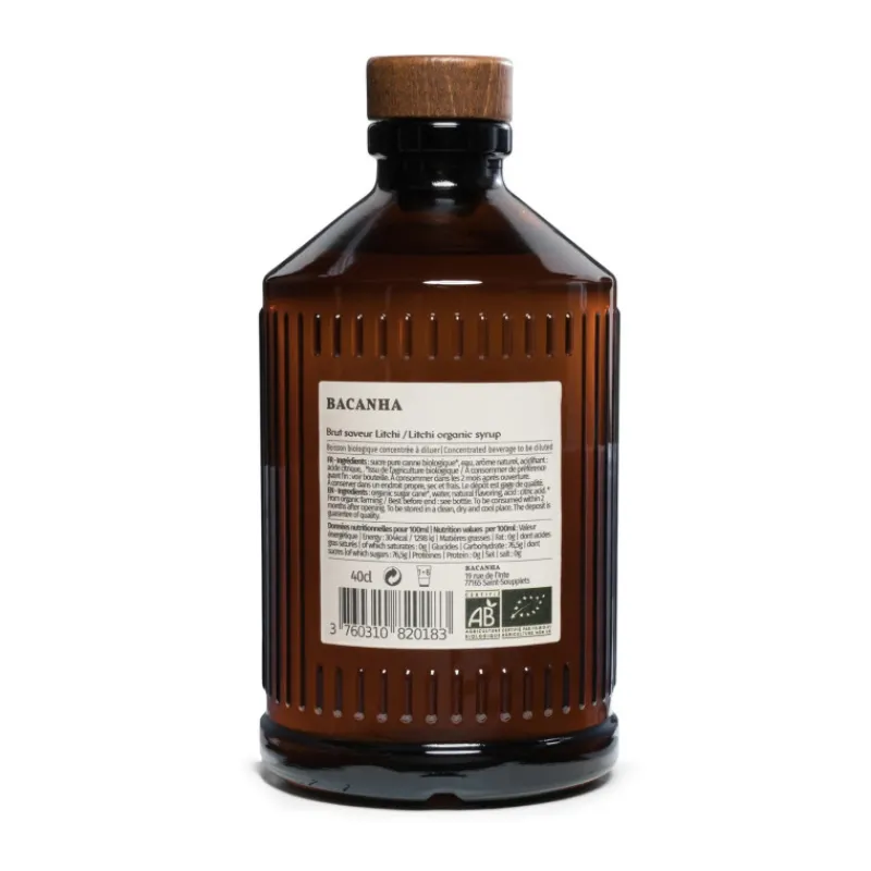 Les Autres Boissons<BACANHA Sirop de Litchi Brut,