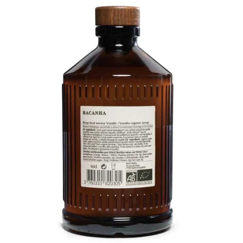 Les Autres Boissons<BACANHA Sirop de Vanille Brut,
