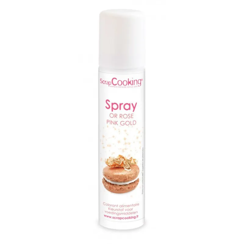 Arômes Et Colorants<ScrapCooking Spray colorant or rose  75ml,