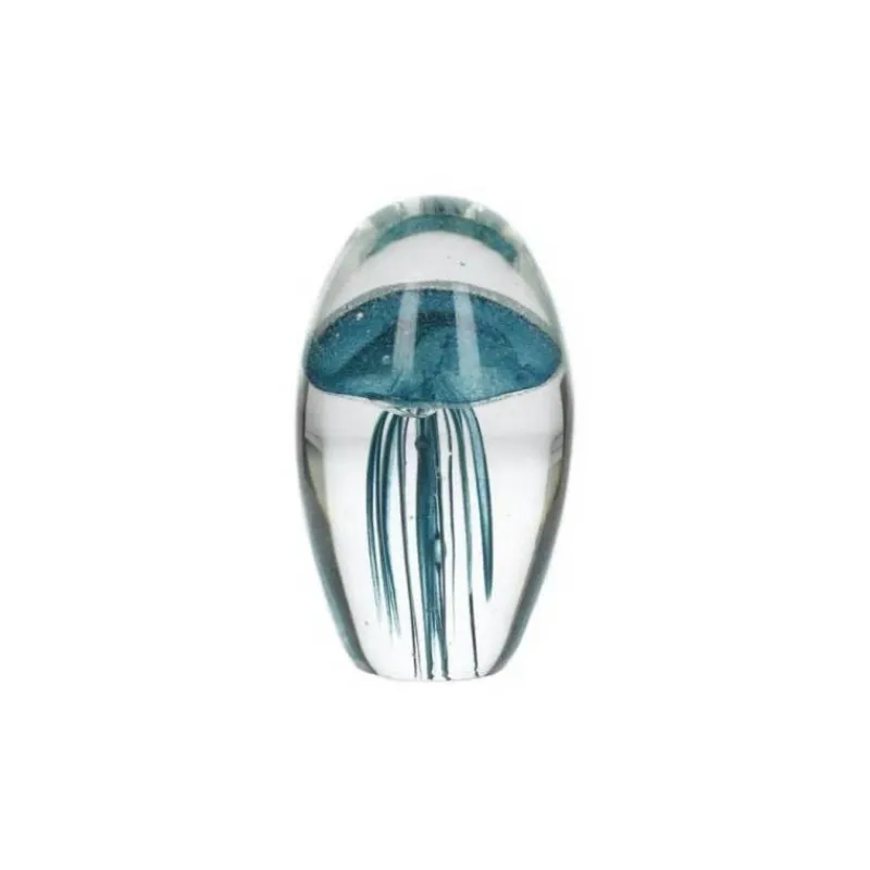 Objets Insolites<Chehoma Sulfure Méduse turquoise en verre,