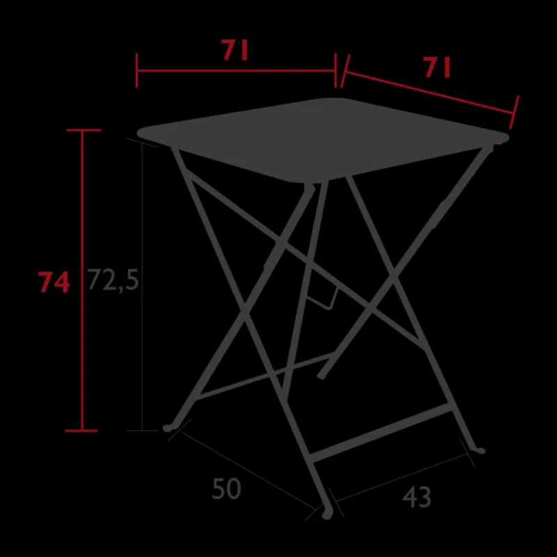 Tables De Jardin<FERMOB Table Bistro 71x71 cm,