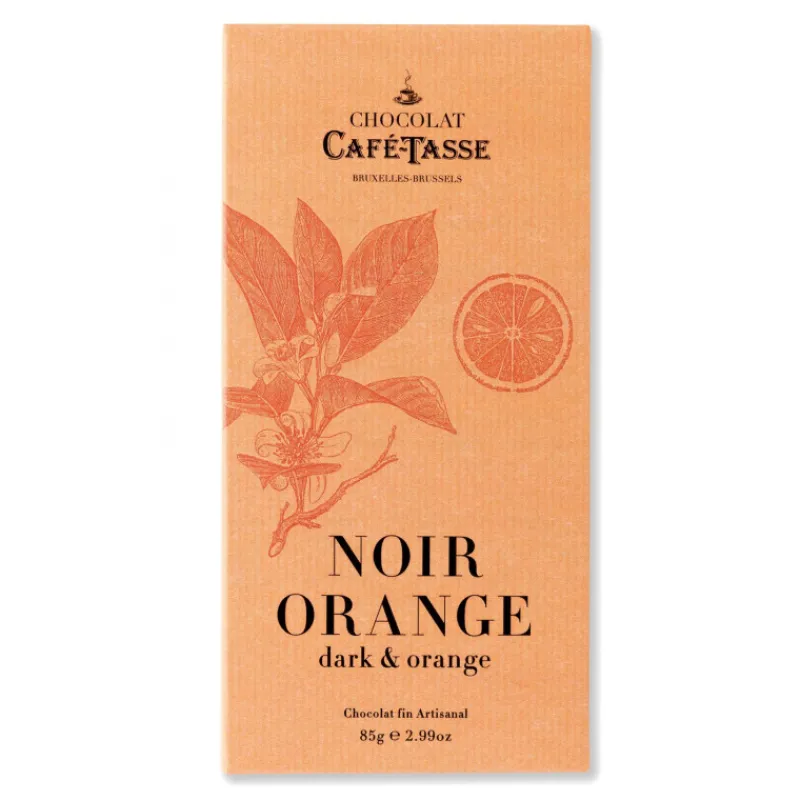 Le Chocolat<Café Tasse Tablette de chocolat Noir Orange,