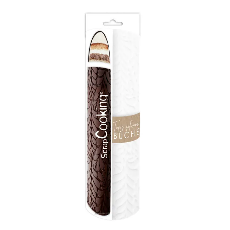 Moules À Pâtisserie<ScrapCooking Tapis 3D silicone Bûche Ondine,