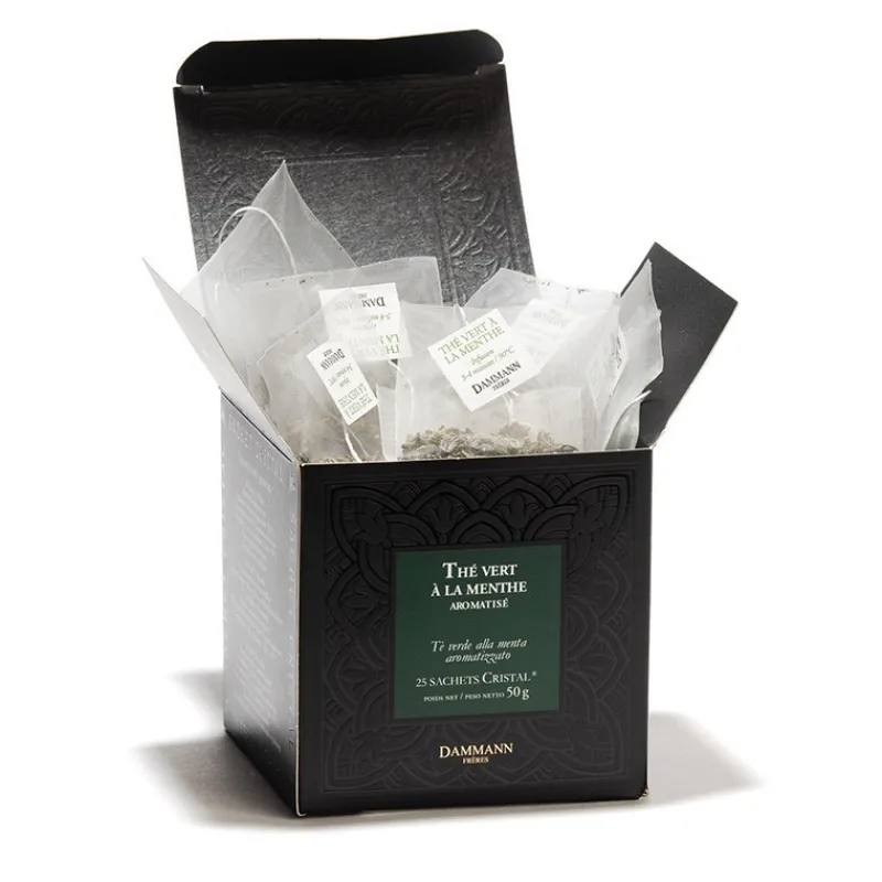 Les Thés Et Tisanes<DAMMANN FRERES Thé vert à la menthe en sachets, Dammann Frères