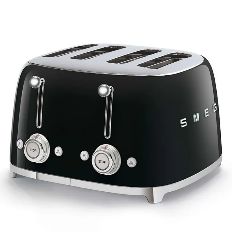 Grille-Pain Et Toasters<SMEG Toaster 4 tranches Années 50 Noir,