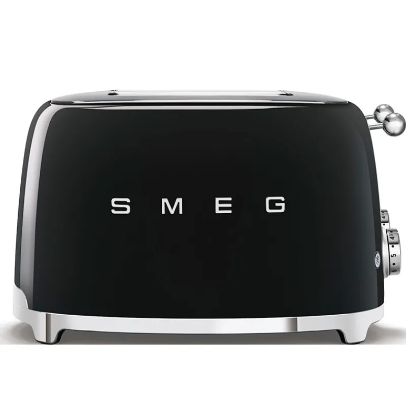 Grille-Pain Et Toasters<SMEG Toaster 4 tranches Années 50 Noir,