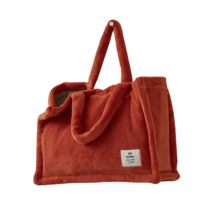 Les Accessoires<Sylvie Thiriez Tote bag polaire Orange Bruni,